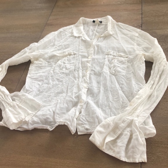 J crew linen button down - Picture 3 of 8